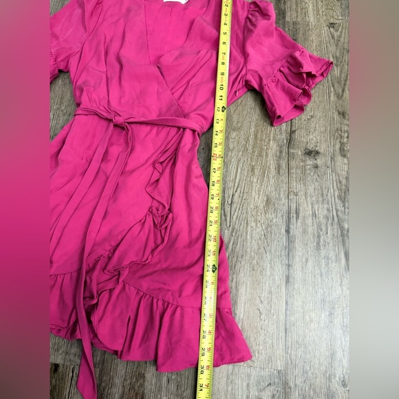 Line + Dot • Cherie Faux Wrap Ruffle Dress - Picture 5 of 14